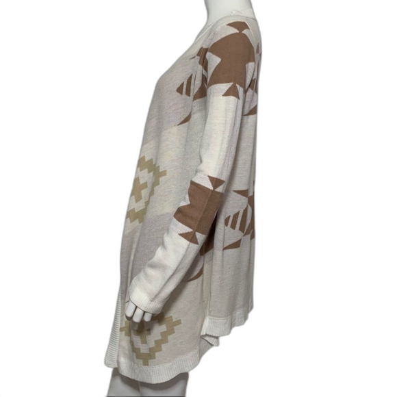 Long Sleeve Aztec Print Open Front Rue21 Cardigan Size Small - Picture 5 of 6